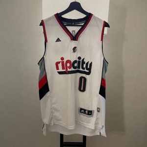 adidas Damian Lillard Portland Trailblazers Rip City Jersey